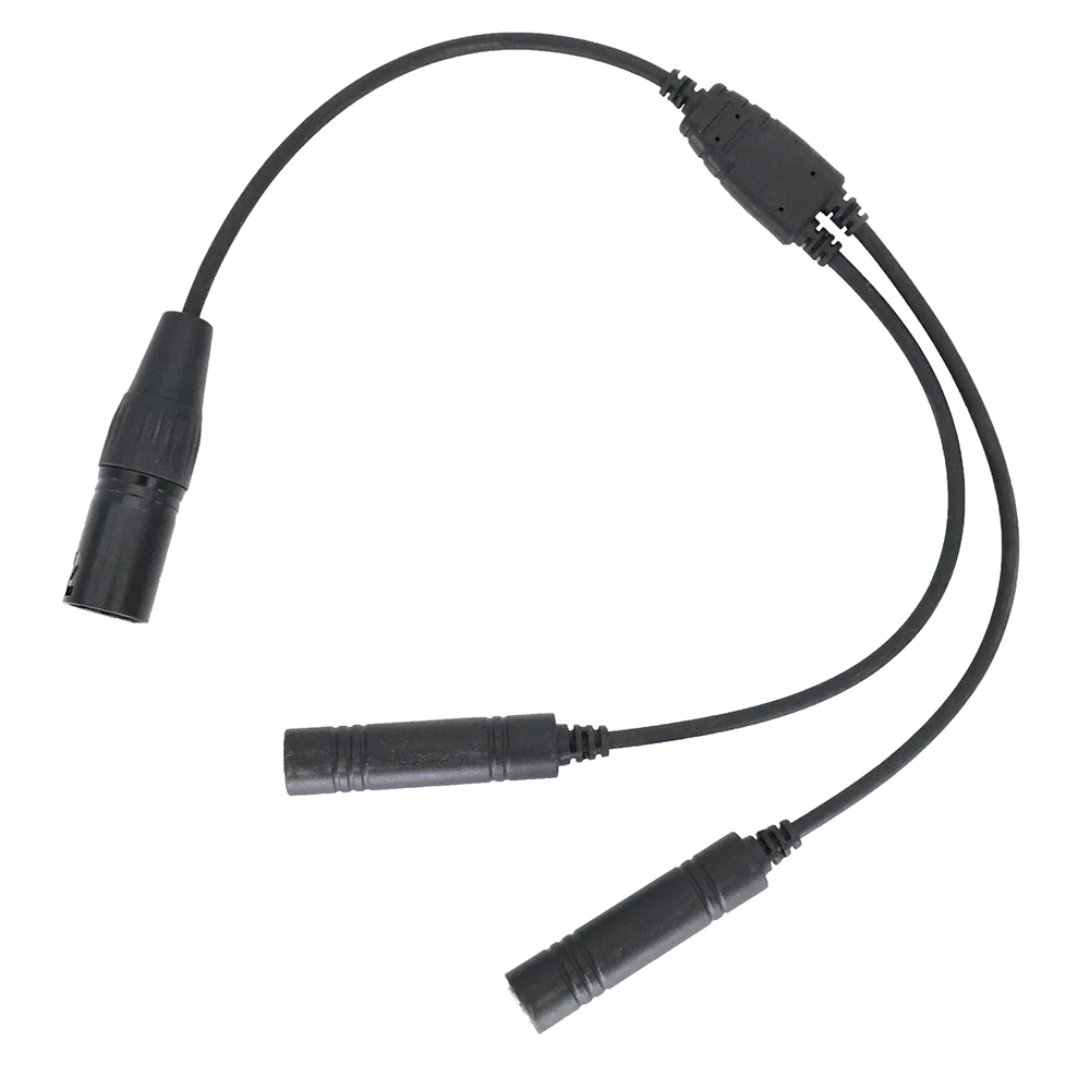 For Aviation Headset GA Dual Plugs to Airbus 5 Pin XLR Headset Adapter