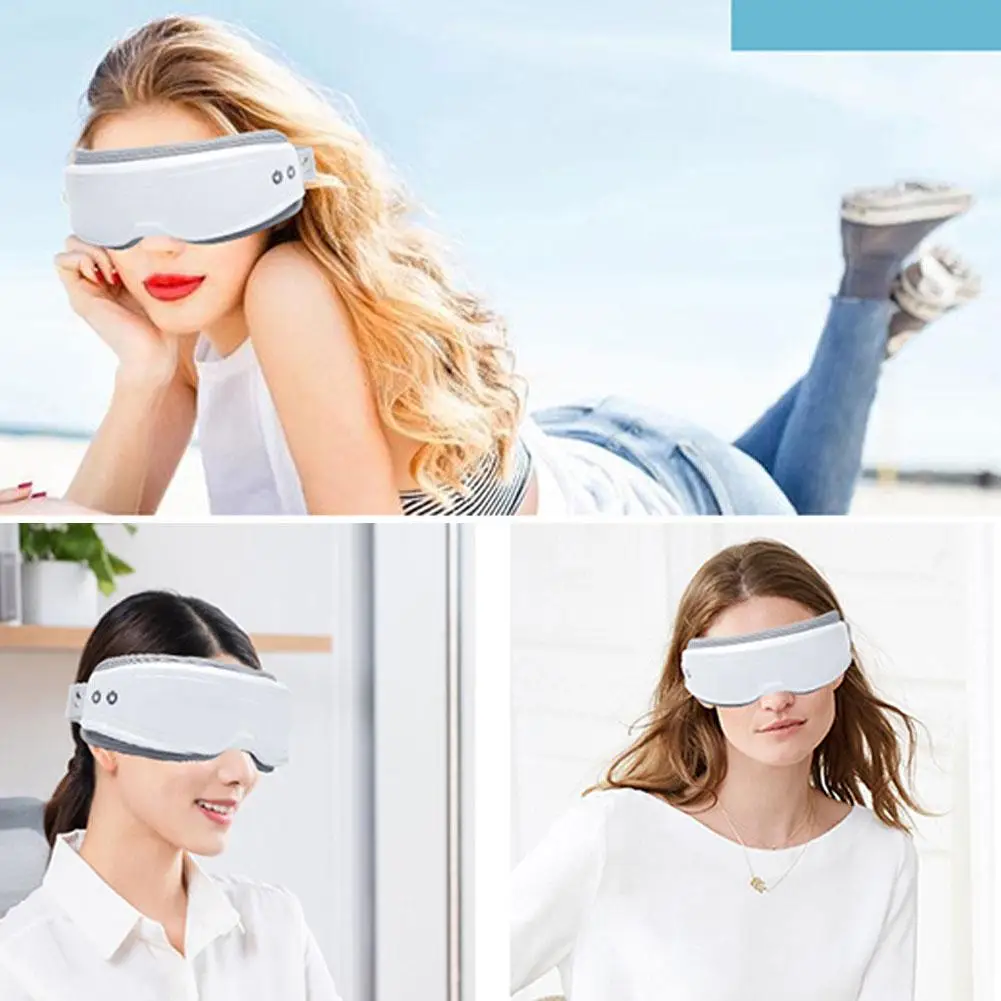 

Eye Massager 4D Smart Vibration Eye Care Instrument Hot Compress Bluetooth Eye Massage Glasses Fatigue Pouch & Wrinkle