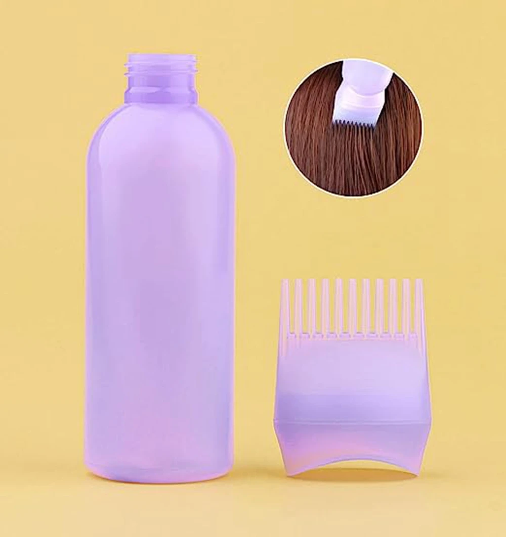 120ml Plastic Hair Dye Refillable Bottle Applicator Comb Oil Comb  Dispensing Salon Hair Coloring Hairdressing Styling Tool - AliExpress