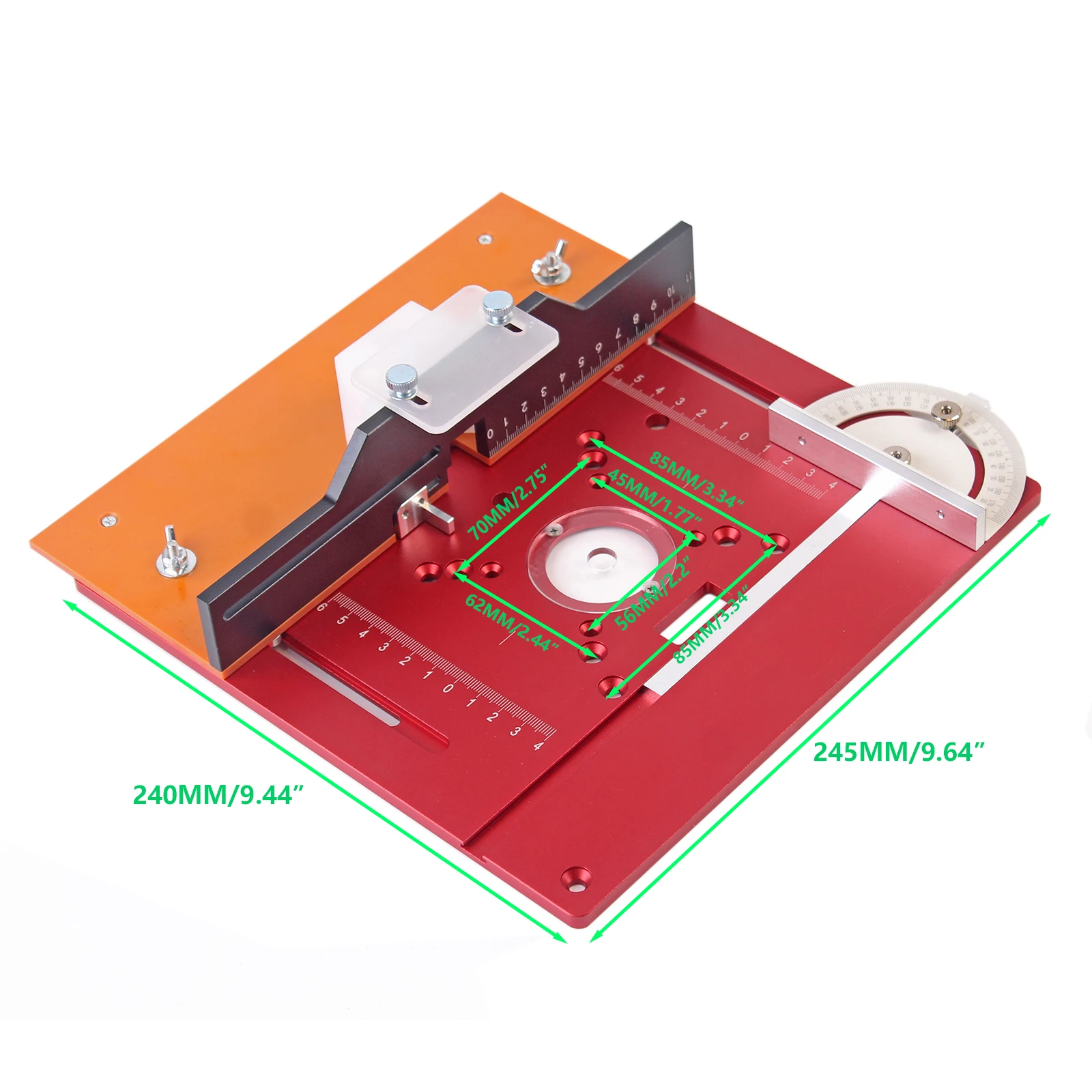 Plaque D'insertion En Alliage D'aluminium Pour Table De Toupie - Planche Rabattable Multifonction