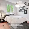 LED Ceiling Fan Light Bedroom Living Room Flower Colorful Six Blade Rotating White Lights Led Lustre 5