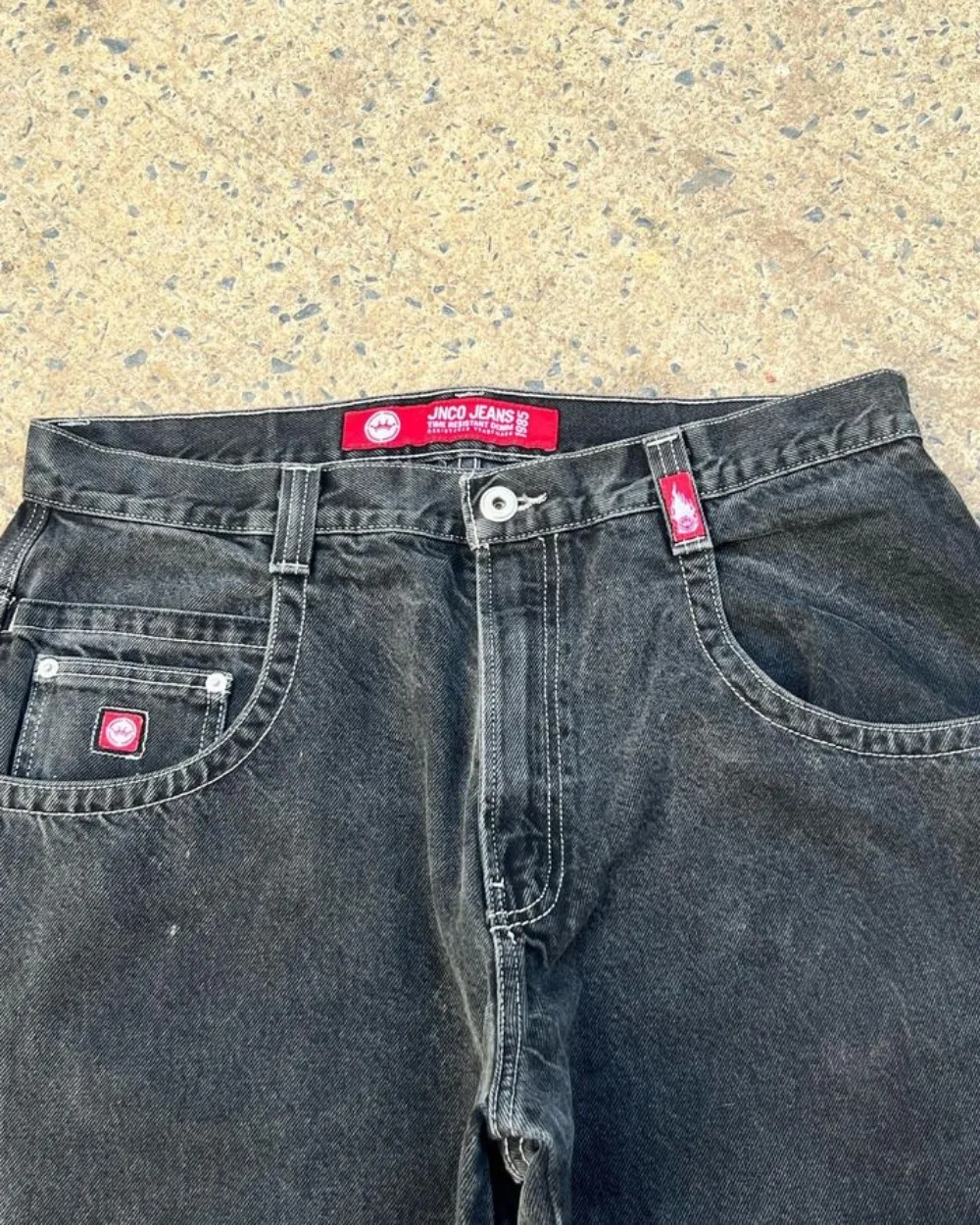 Y2K 힙합 레트로 해골 그래픽 자수 청바지, 오버사이즈 헐렁한 청바지, 블랙 팬츠, 남녀공용 하라주쿠 고딕 와이드 팬츠, 신제품