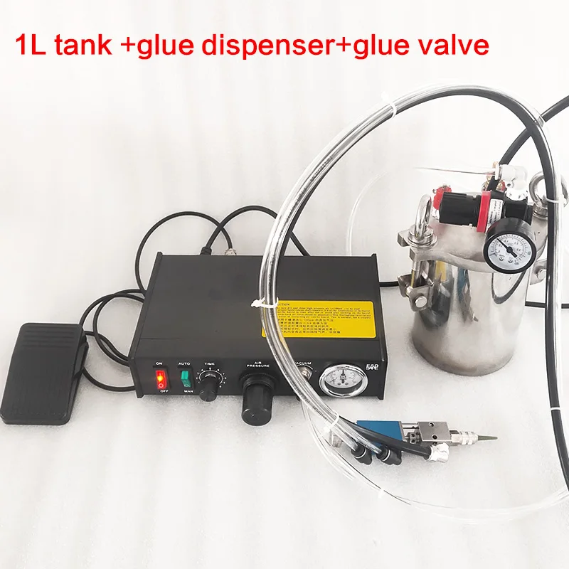 

Semi Automatic Pneumatic PVC Glue Dispenser With 1L Glue Tank Glue Applicator
