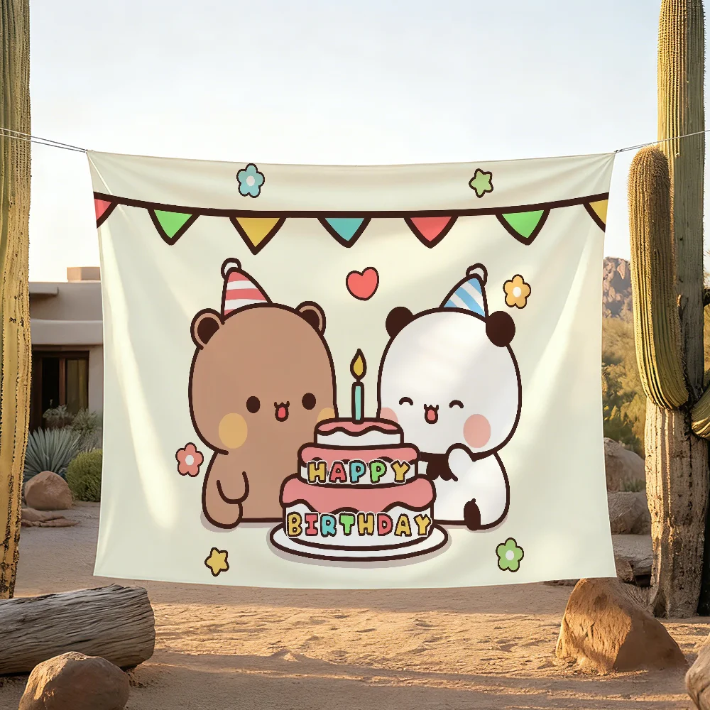 Dudu Bubu Happy Birthday Celebration Banner for Indoor & Outdoor Decor