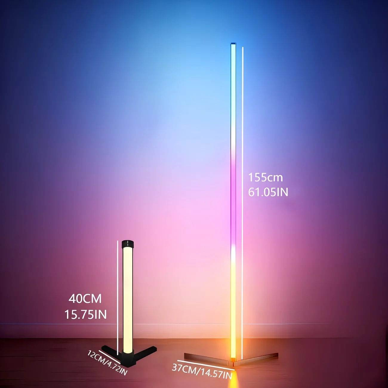 รูปสินค้า โคมไฟ RGB ปรับสีได้ 16 ล้านโทน ตกแต่งห้องสวยๆ