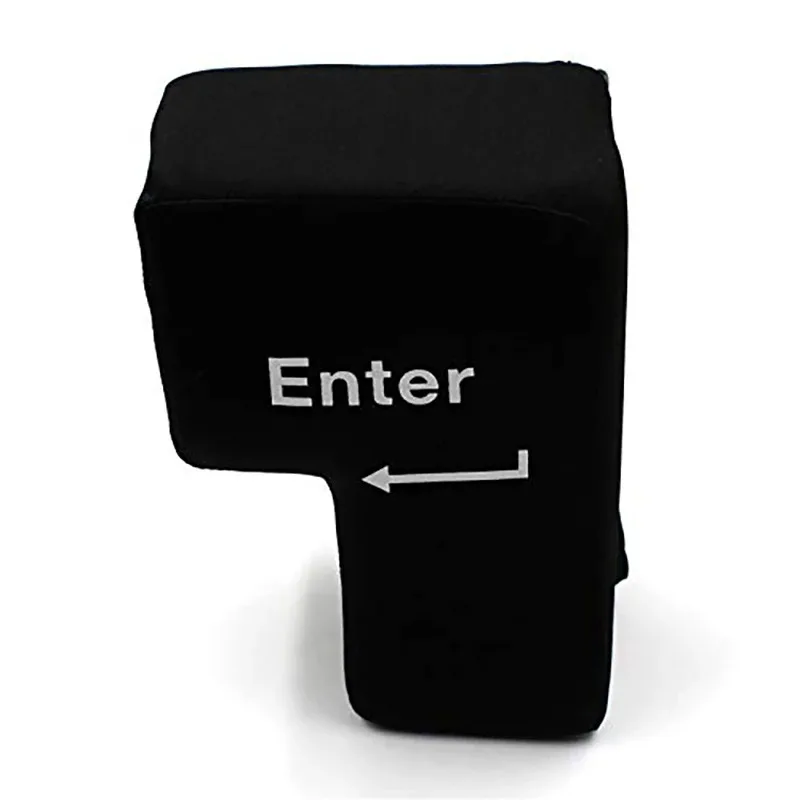 Coussin Touche "Entrée" USB - Oreiller Anti-Stress Pour Bureau - 20x15x10 Cm - Pour Jeu, Détente, Cadeau Décalé - 11