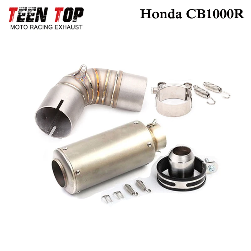 51mm Scarico Moto For Honda CBR1000 Exhaust 2009-2017 Year Exhaust Tip Stainless Steel Motorcycle Exhaust Muffler CBR1000 Elbow
