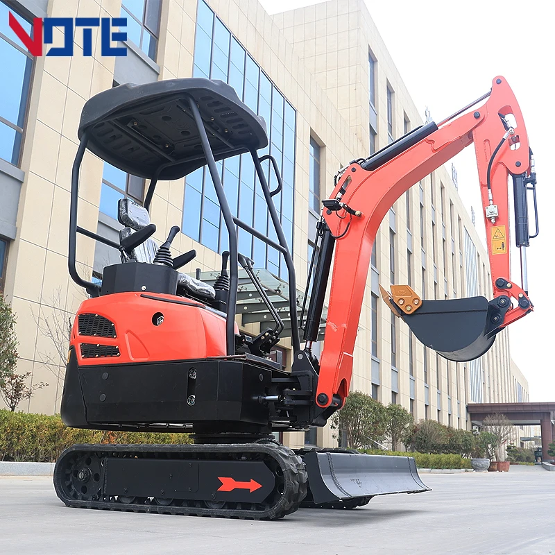 Mini Escavatore Cinese 1Ton 1.7T Escavatore Da 2 Tonnellate Piccolo Bagger Escavatore Cingolato Idraulico Compatto Micro Mini Escavatore 1.8 Ton