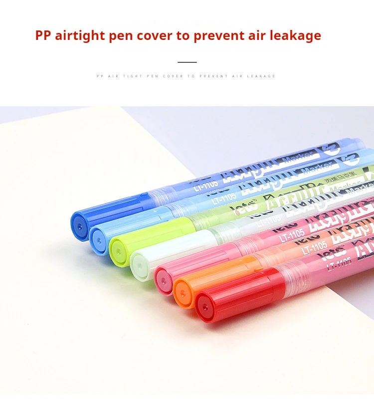 Acryl-Metall-Malstift Multifunktional Schöne Farben Kalligrafie-Übungsstift Speziell für Schüler – Detail 12