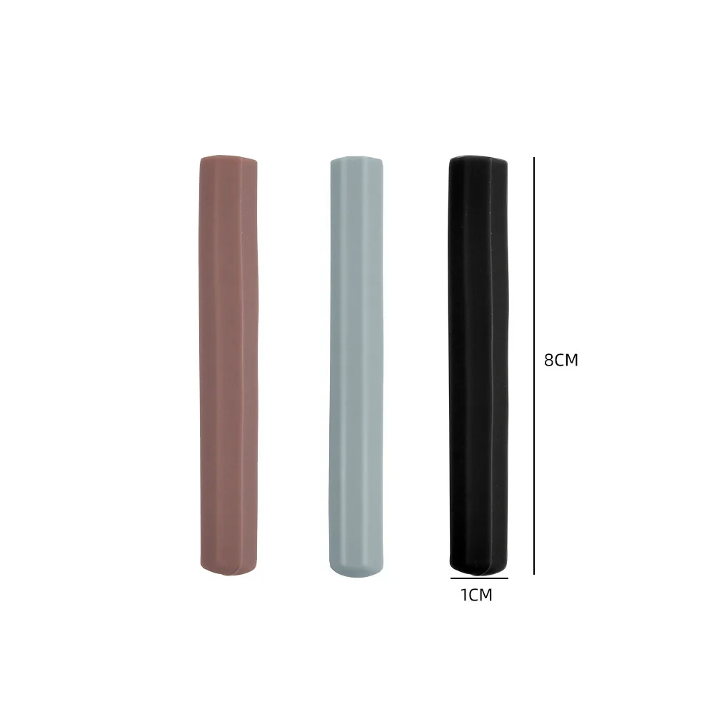 404Nailart Silicone Pen Cap Octagonal Brush Cover High Tough Manicure Anti-Fall Off Dustproof Nail Enhance Pen Cover Tools 0.7*8 5