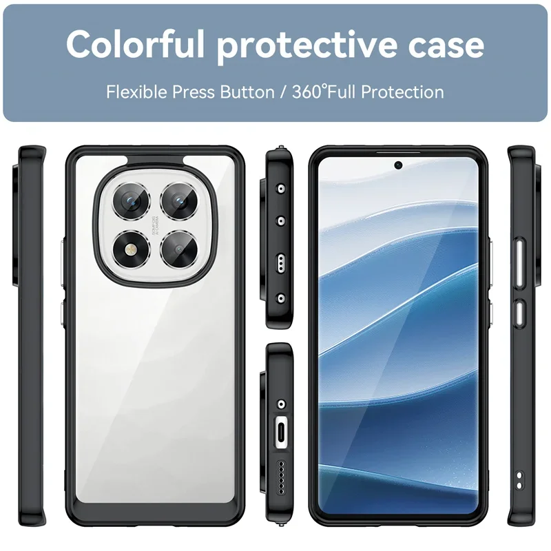 Vibrant Transparent TPU Protective Phone Case Cover