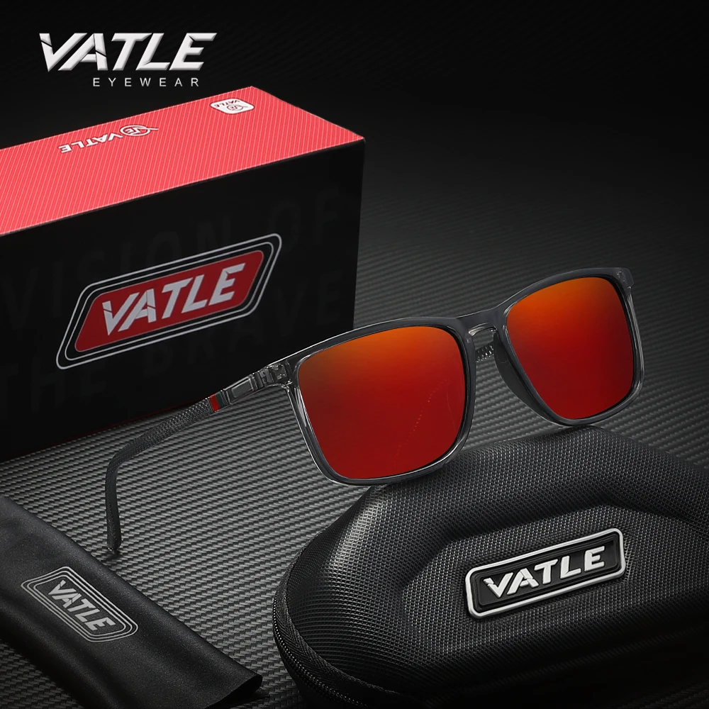 Late Ractangle Goggle VATLE Fashion Rectangle Frame Sunglasses Goggle Anti-reflection UV400 ...