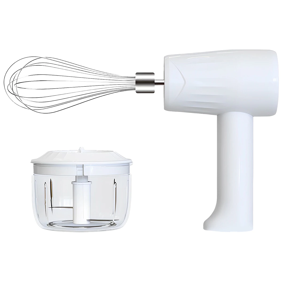 Electric Hand Mixer with Garlic Grinder 1200 mAh USB Rechargeable