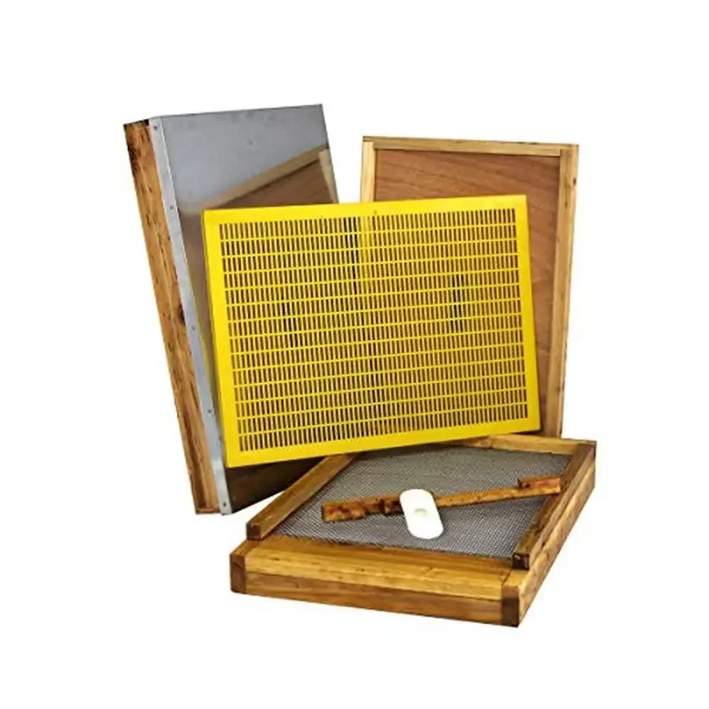 Langstroth Beehive Kit with Beeswax Dip Top Cover Inner Cover Queen Excluder Bottom Board Escape & Reducer Pre-Assembled