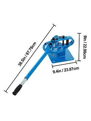S0b0f21fa75914d2b8681a492e9250199J Pipe Bender YP-9 Manual Bench Steel Tube Bending Kit with 7Dies 1-3in Multifunction Compact Flat Bar Rod Brake Bends Tool Mallzona