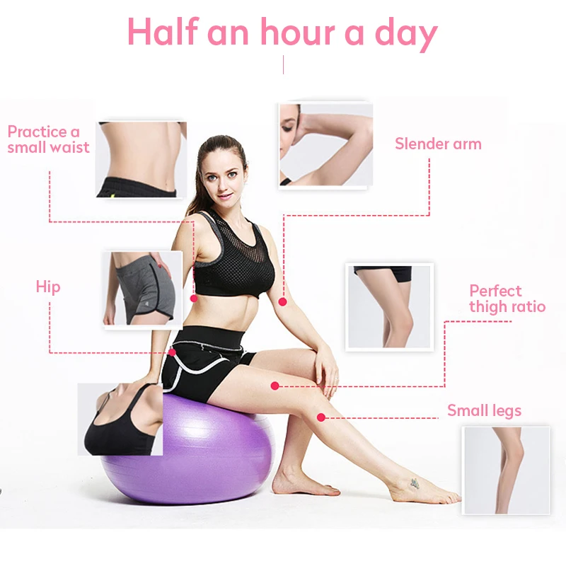 PVC Fitness Balls Yoga Ball Thickened Explosion-proof Exercise Home Gym Pilates Equipment Balance Ball 45cm/55cm/65cm/75cm yoga ball