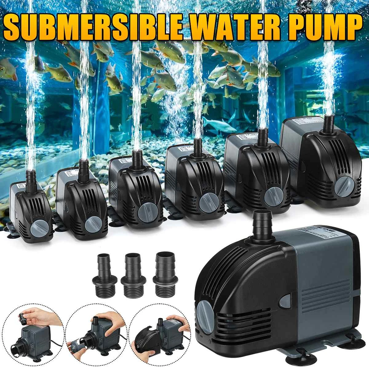 Water Pump Fish Aquarium Tank Ac220240v Submersible Aquarium Powerhead