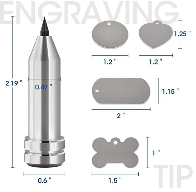 Aluminum Alloy Engraving Tip Etching Tool for Woodworking Processing