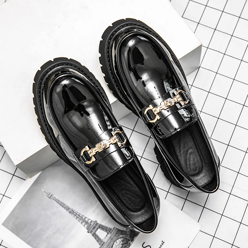 

Мужские туфли на толстой подошве, с круглым носком, размеры 38-44