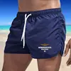2024 Men's Fashion Printed Swimming Shorts Quick-Drying Beach Suit Breathable Drawstring Pocket 2