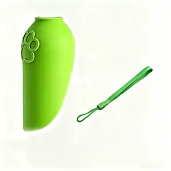 Portable Foldable Pet Water Dispenser with Interchangeable Bottle (Green)