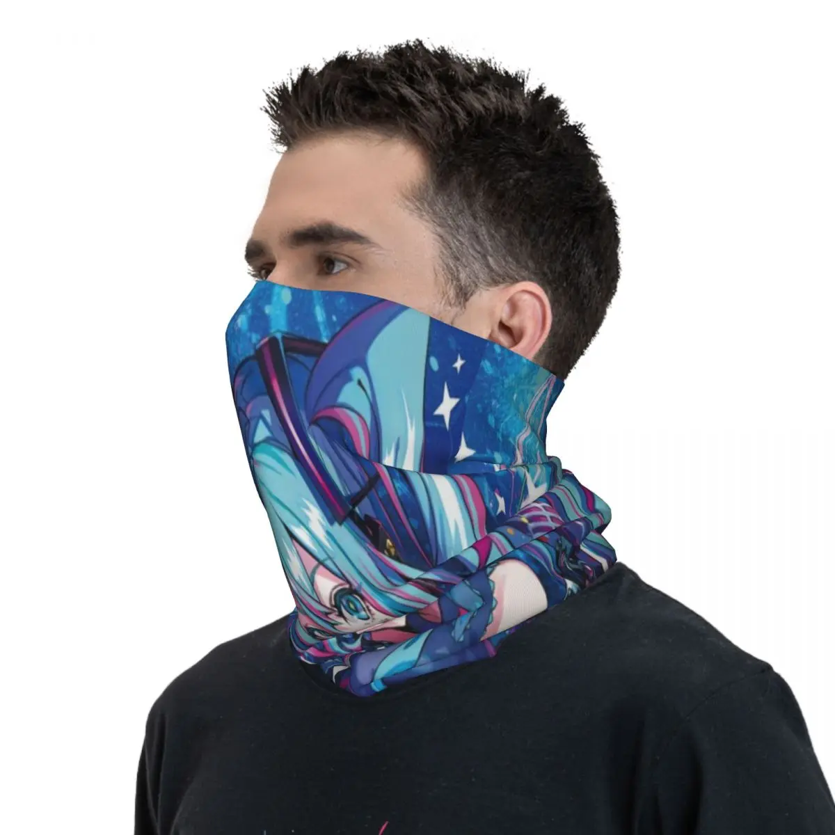 Singer Miku 572 Cycling Bandana Face Mask Scarf Neck Warmer Balaclava Scarf multifunctional