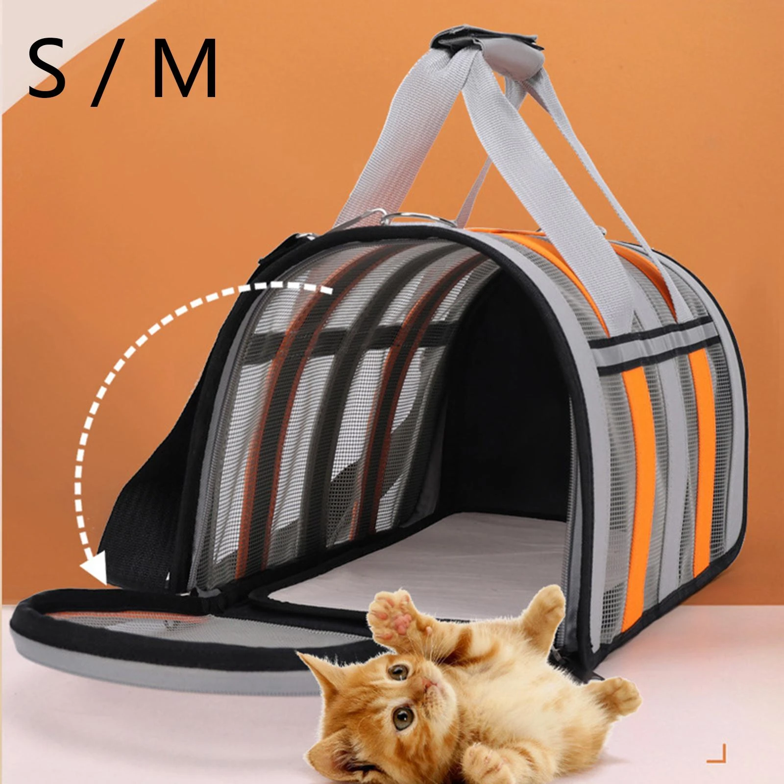 Sac De Transport Pour Chat La Foir Fouille Sacs de transport pour animaux de compagnie, sac à main léger pliable pour  chien, chat, lapin respirant, étui pour transporter chiot, chats à  l'intérieur | AliExpress