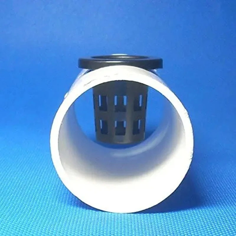 AA14 New 100Pcs Black Plastic Fixing Basket Gardening Soilless Slotted Mesh Plant Cups, Pots, Buckets, Baskets For Hydroponics