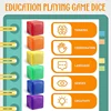 12PCS DIY Educational Game Dice Learning Dice Set With 6 Sides Clear Pocket Photo Pocket 4