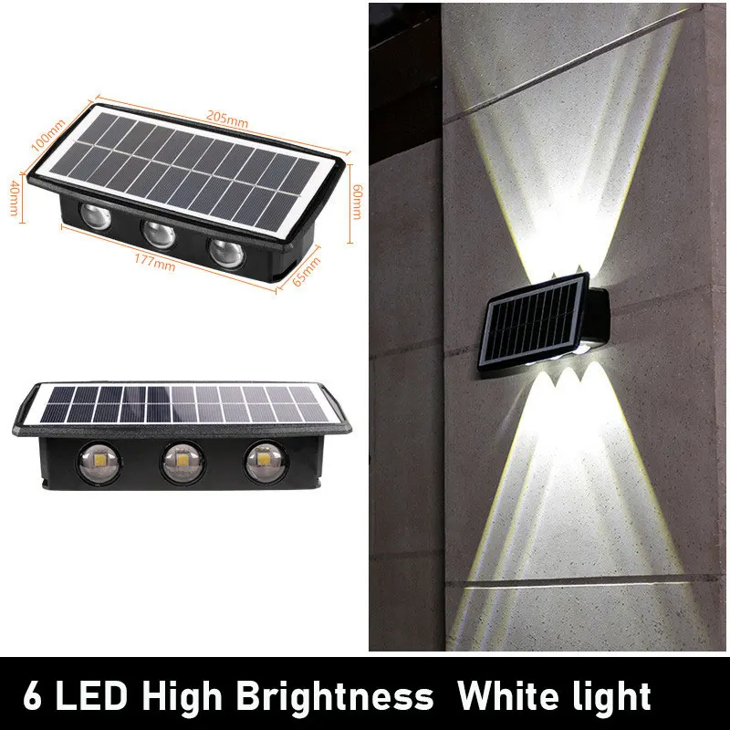 مصباح LED جداري يعمل بالطاقة الشمسية لتزيين الحديق...