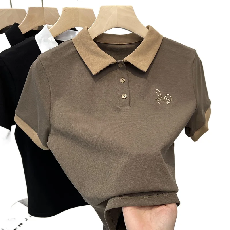 Women Golf Polo Shirt Summer Short Sleeves