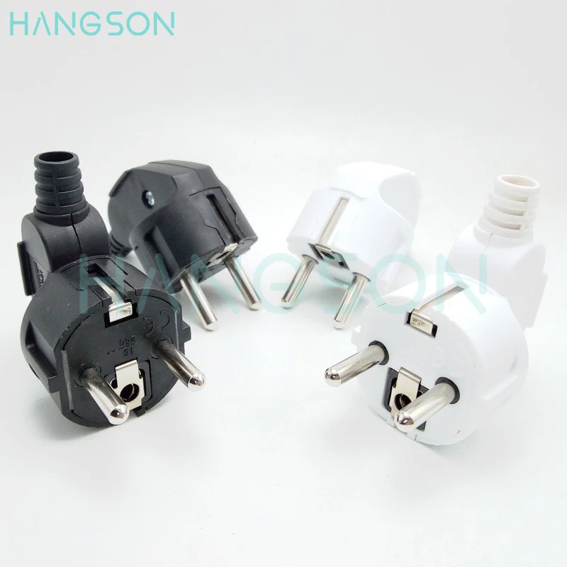 EU AC Power Socket Plug Adapter Connector 16A AC 250V White Black