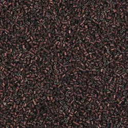 Silver Tone Tube Beads - Czech Glass Seed Beads for Jewelry Crafting and DIY Accessories (Dark red)