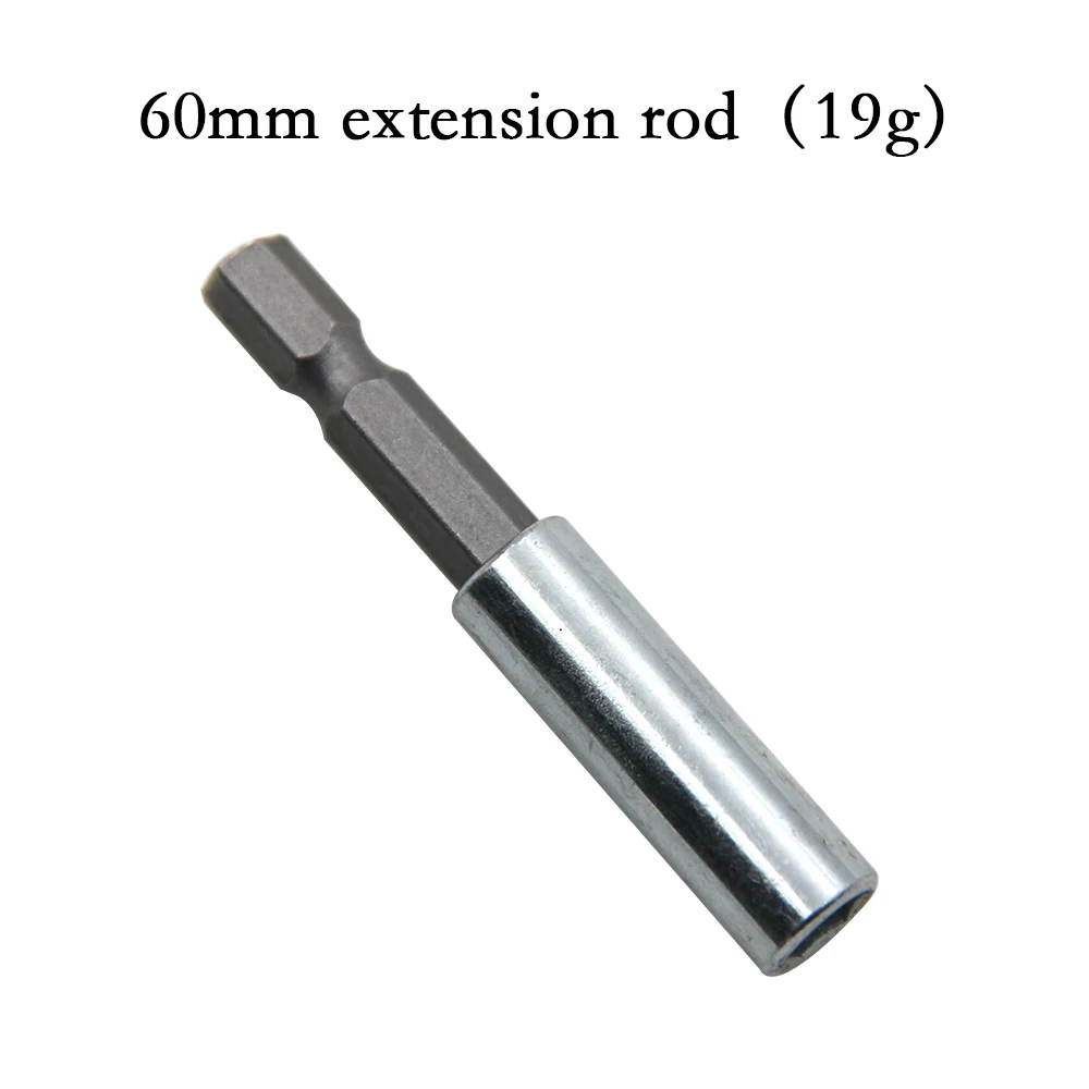 10pc Rubber Strip Cross Screwdriver Head Bit 60mm Conversion Extension Rod Woodworking Power Tool Set Image 5