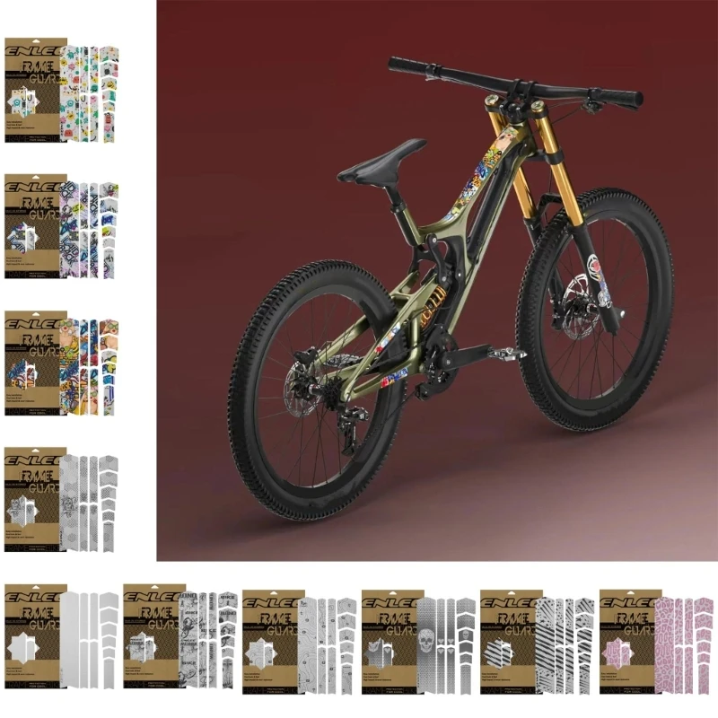 향상된 보호 체인 스테이 패드 자전거 체인 스테이 프로텍터 산악 자전거 BMX 도로 자전거 용 자전거 체인 프레임 가드