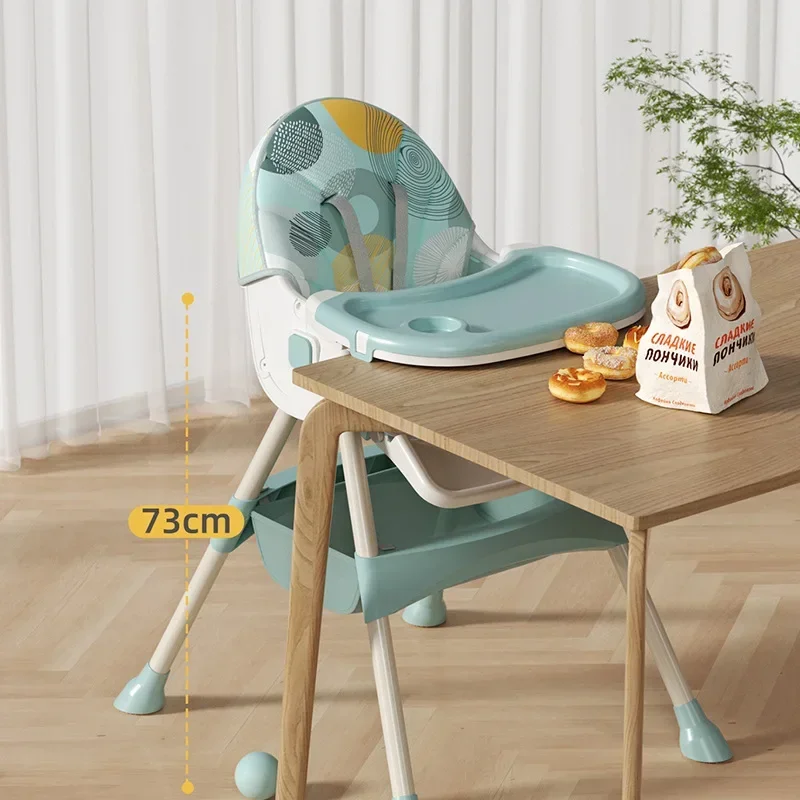 Can Sit and Lie Down Upgraded Baby Dining Chair with Foot Pedal Convenient Dining Table and Chair for Babies To Eat