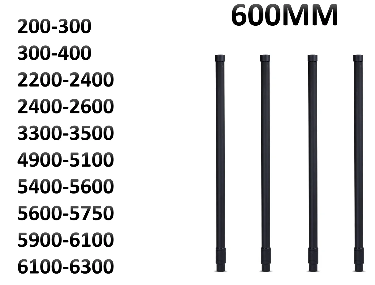600mm Omnidirectional antenna 200-300 300-400 2200-2400 2400-2600 3300-3500 4900-5100 5400-5600 5600-5750 5900-6100 6100-6300
