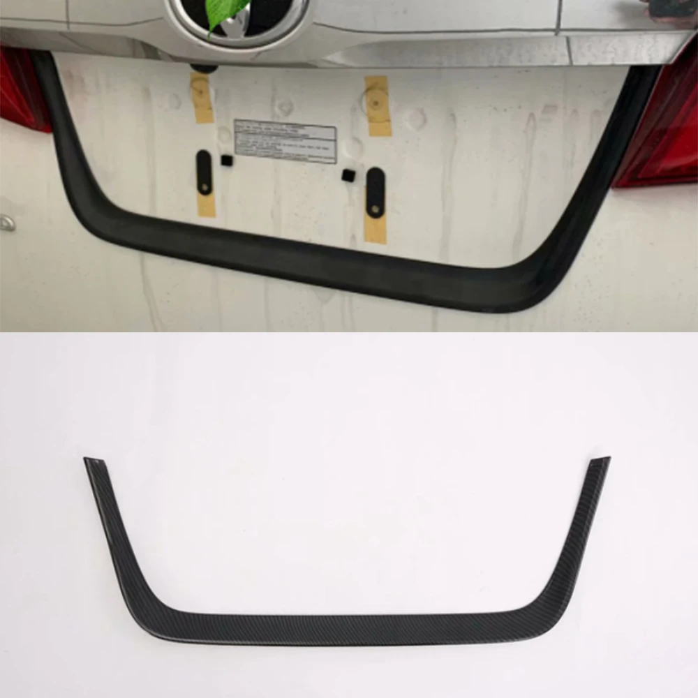 

Для Toyota Alphard 2016-2019 Автомобильный задний номерной знак рамка украшение отделка Стайлинг внешний ABS Авто формование