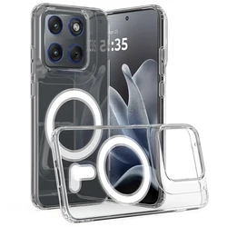 ELVEV Premium Acrylic Anti - Yellow Magnetic Phone Case - Motorola Signature (Transparent)