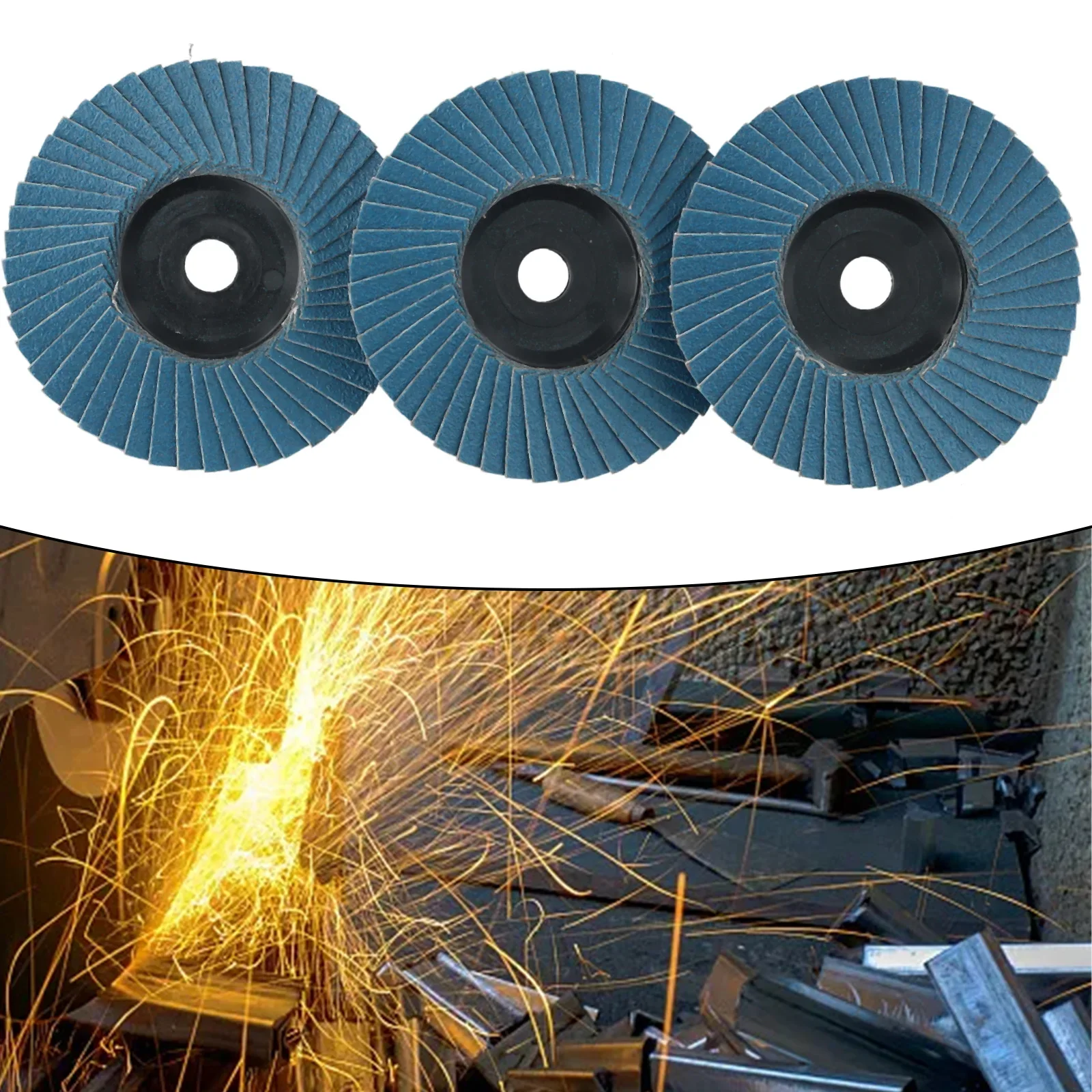 3pcs flat flap discs 3 inch 75mm grinding wheel wood cutting carbon steel for angle grinder sanding polishing abrasive tool 3pcs flat flap discs 3 inch 75mm grinding wheel wood cutting carbon steel for angle grinder sanding polishing abrasive tool