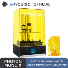 ANYCUBIC Photon Mono X Impressora 3D 8.9 inch 4K Monocromática LCD Impressoras de Resina UV Impressão 3D Alta Velocidade Controle APP SLA Impressora 3D