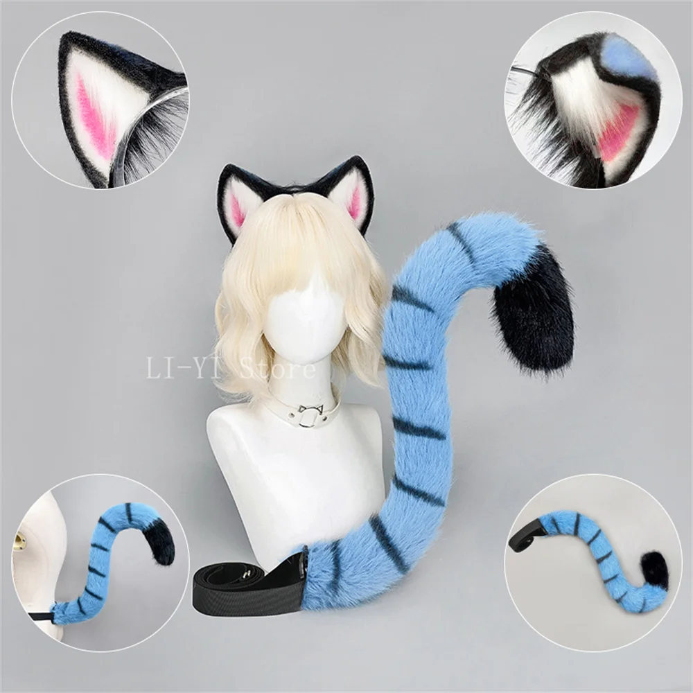 thumbnail image 2 of Leopard Tail #1 Halloween Fluffy Role Play Party 2 of 14