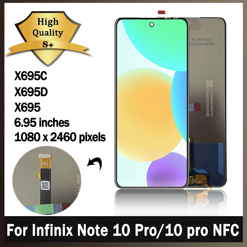 

Original For Infinix Note 10 Pro LCD X695 X695D Display Touch Screen Replacement Parts For Note10Pro NFC LCD X695C Replacement