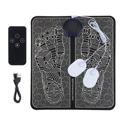Revitalizing Electric Foot Massage Mat - 8 - Mode Pain Relief & Muscle Stimulation Spa (With Electrode Patch)