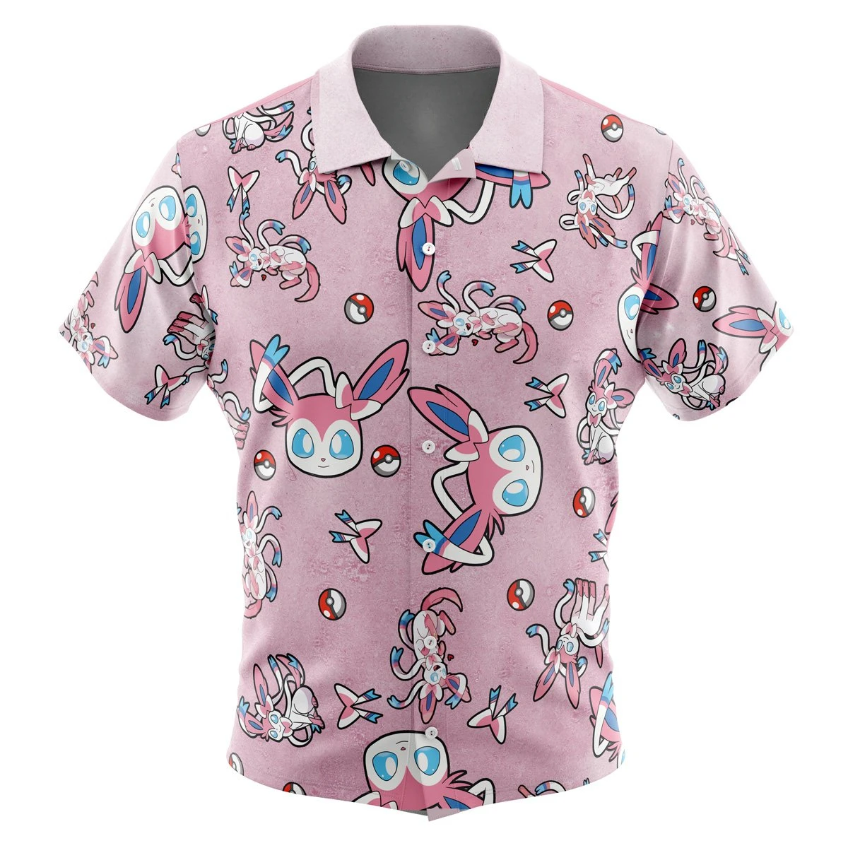 Chibi Strawhat Crew Pattern One PieceButton Up Hawaiian ShirtFashion Trend Breathable Loose Versatile Casual Sports Summer Men 5