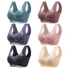 Women No Underwire Gathering and Seamless Backless Lace Luxurious and Noble One Piece Bras Comfortable and Elegant Everyday Wear 1