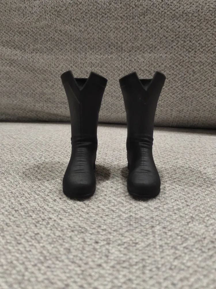 Mini 1/6 Bottes De Combat Noires Pour Figurines 12″ Soldat – Modèle Générique Plastique