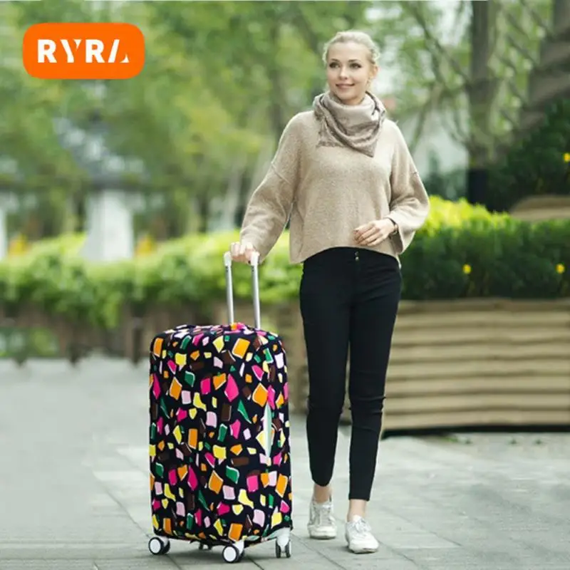 

Fashion Suitcase Cover Travel Luggage Protector 5 Colors Luggage Case Dust Cover Apply To 18-26inch Suitcase Trolley Case Cover