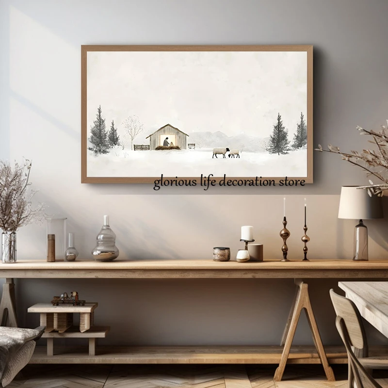 Birth of Jesus Canvas Paintings 4