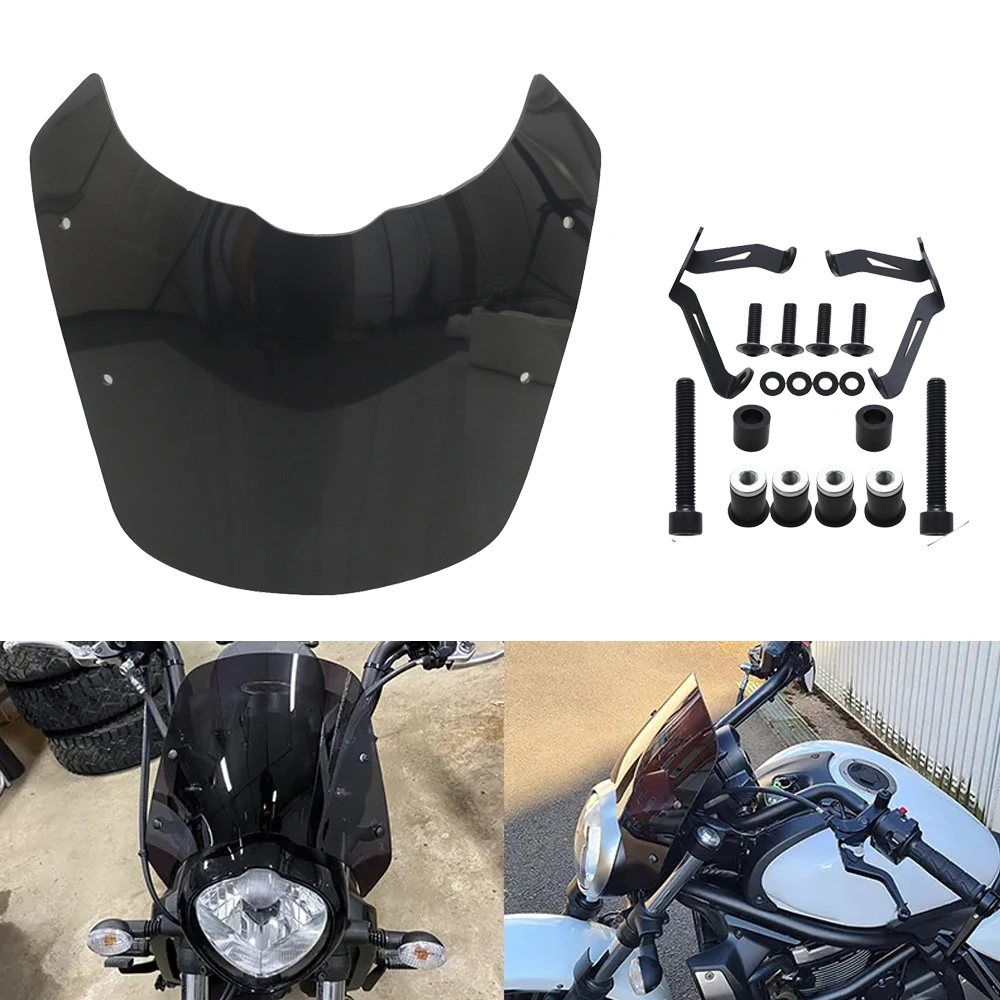 

Motorcycle Windshield Wind Deflector Windscreen Bracket Fit For Kawasaki VN650 VN650s EN650 2015-2017 2018 2019 2020 2021 2022